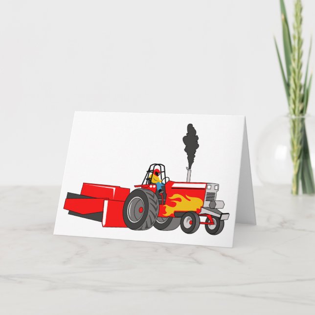Carte Tracteur Pulling (Devant)