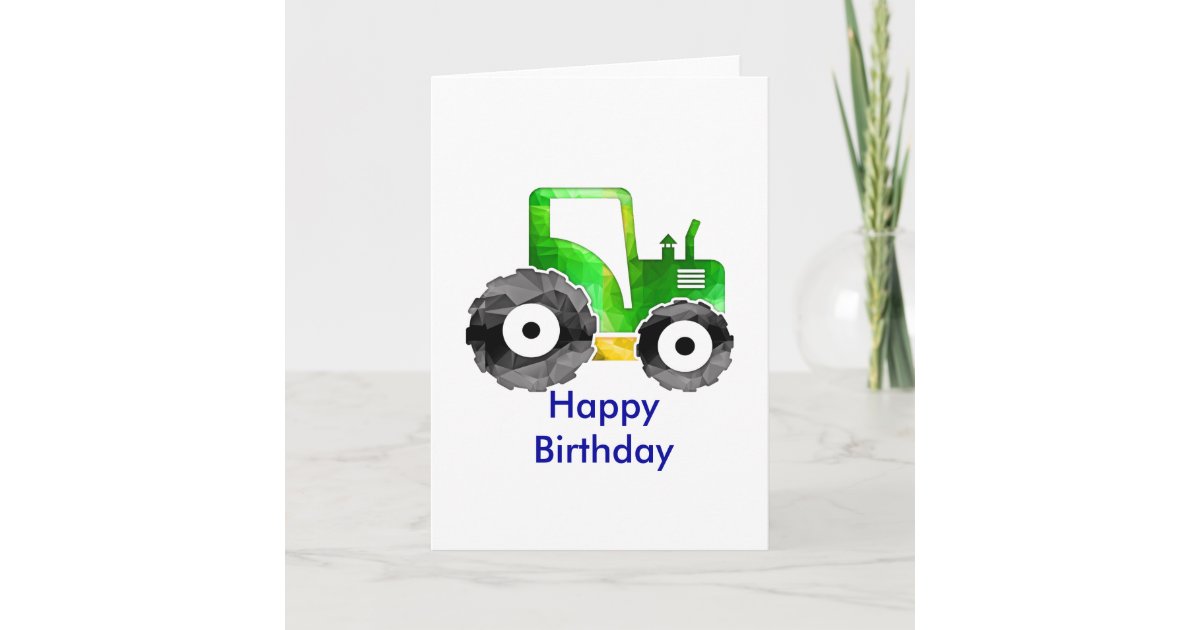 Carte Tracteur Vert Et Jaune De Mosaique De Polygone Zazzle Fr Carte Tracteur Vert Et Jaune De Mosaique De Polygone Zazzle Fr
