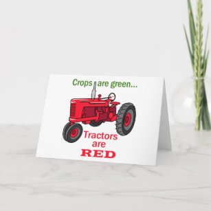 Carte Tracteurs Rouges