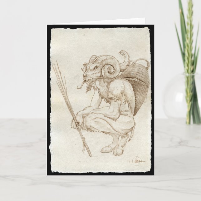 Carte traditionnelle de Krampus (Devant)