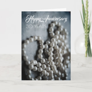 Carte traditionnelle Perle 30e anniversaire