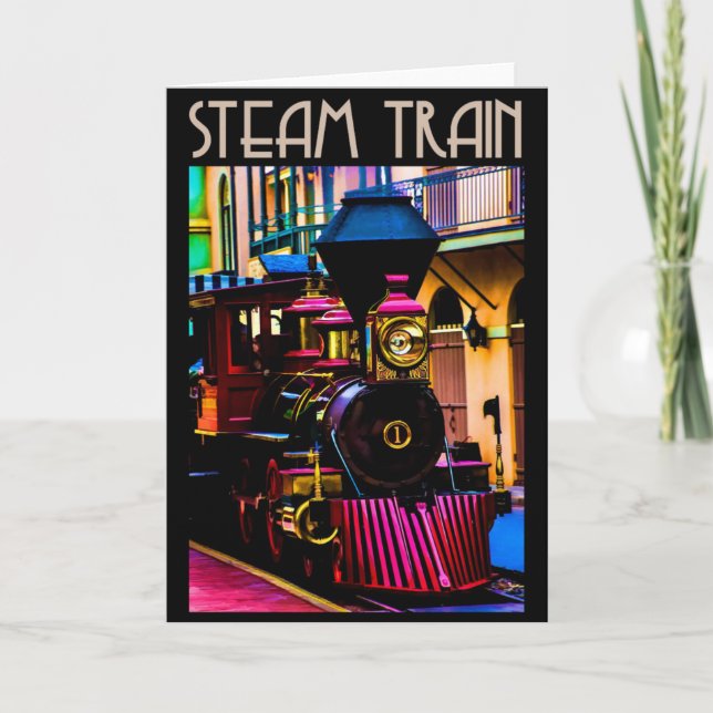 Carte Train à vapeur (Devant)