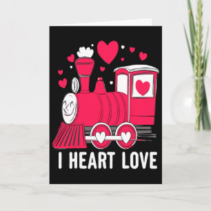Carte Train Amour à Gogo Saint-Valentin Garçon Enfant