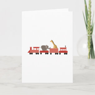 Carte Train animal