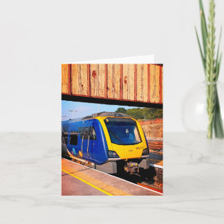 Carte Train bleu et jaune, Sheffield