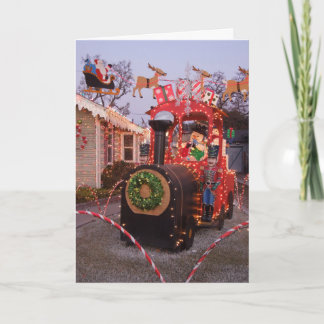 Carte Train de Noël de chez nous à chez vous