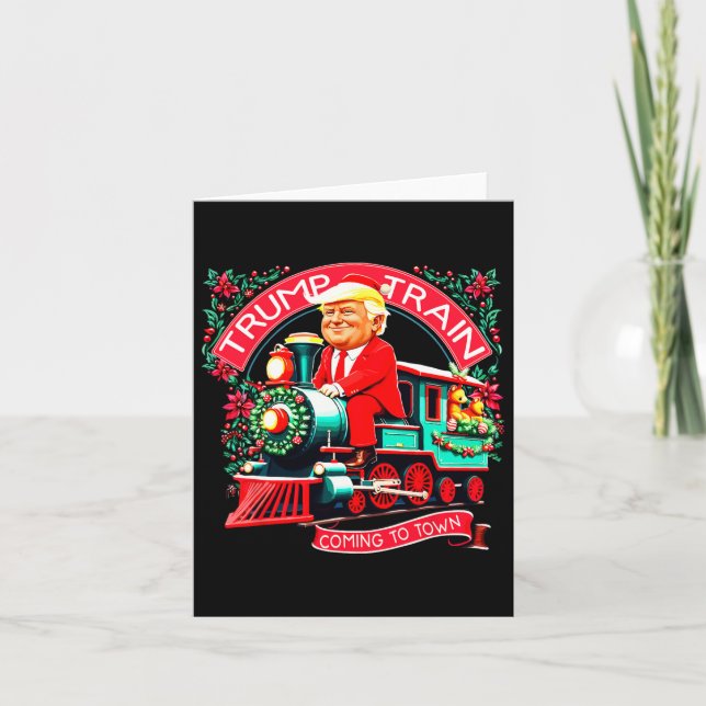 Carte Train Trump Correspondant Arrive En Ville Trump 20 (Devant)