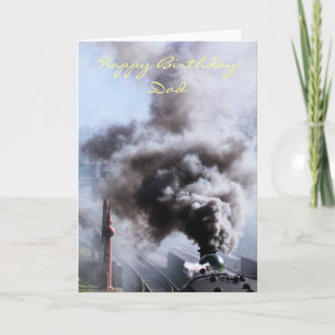 CARTE TRAINS À VAPEUR