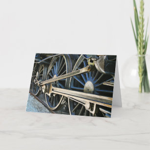 Carte Trains De Locomotive À Vapeur De Retour Sur La Voi