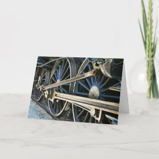 Carte Trains De Locomotive À Vapeur De Retour Sur La Voi