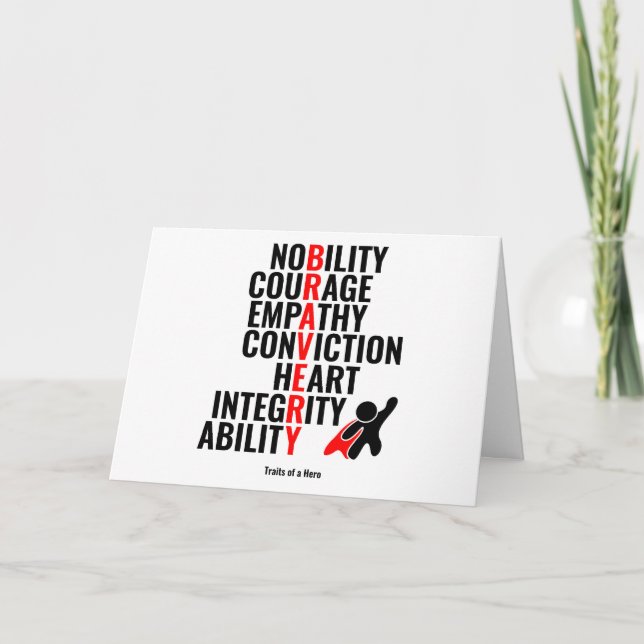 Carte Traits d'un héros (Devant)
