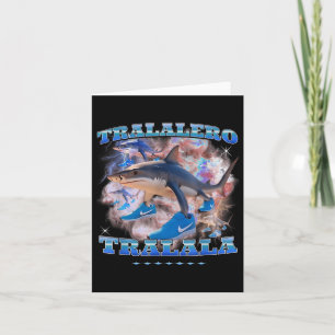 Carte Tralalero Trala Italien Brainrot meme requin avec