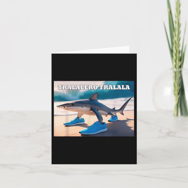 Carte Tralalero Tralala Funny Shark Meme (Devant)