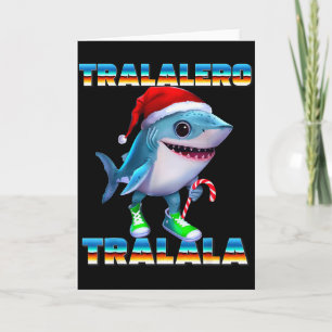 Carte Tralalero Tralala Italien Brainrot Memes Noël