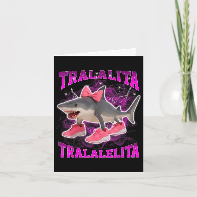 Carte Tralalita Tralalelita Funny Brainrot italien Hallo (Devant)