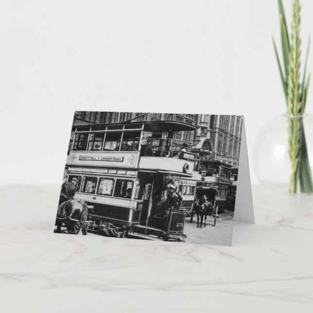 Carte Trams à Manchester, c.1900 (Devant)