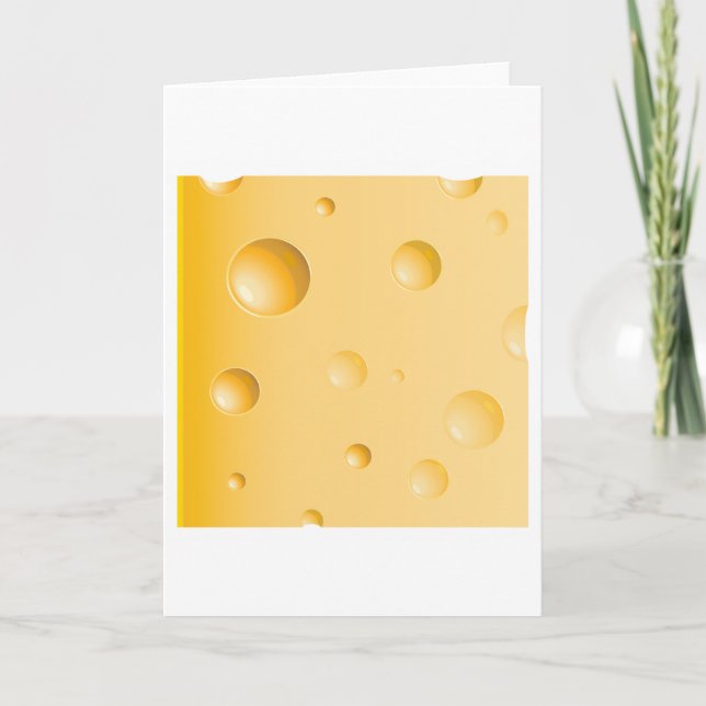 Carte Tranche de Gruyère jaune Fromage Suisse (Devant)