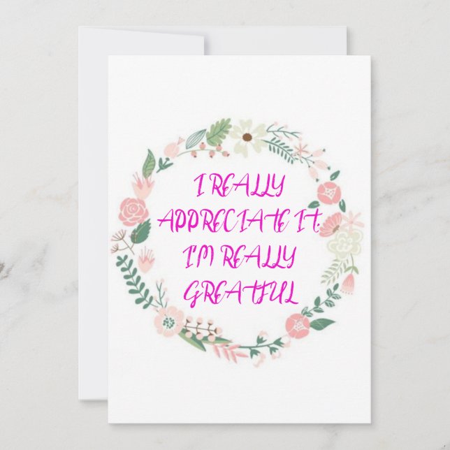 Carte Trand thanku (Devant)