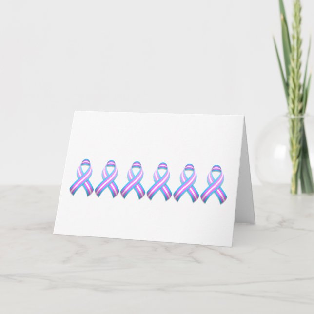 Carte Trans Awareness Ribbon Card (Devant)