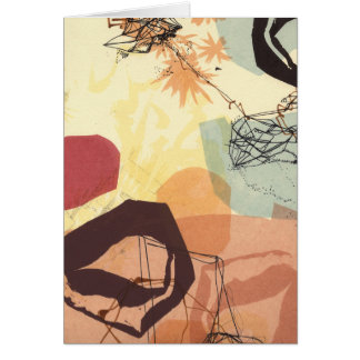 Carte transmissive d'art abstrait de formes