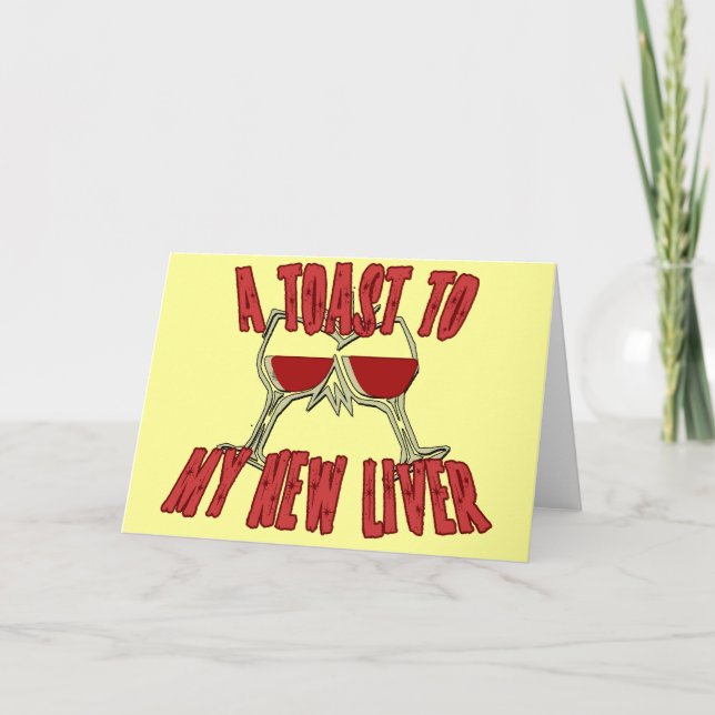 Carte Transplant le foie obtenir des bons cadeaux (Devant)