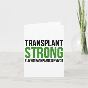 Carte Transplantation du foie forte Survivant Transplant