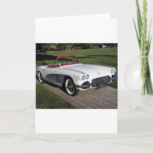 Carte Transport 077, voitures classiques, corvette, un c (Devant)