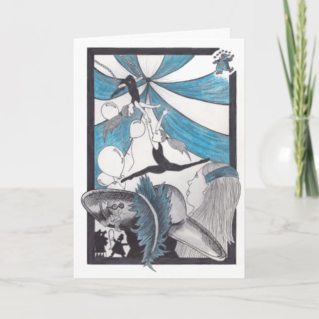 Carte Trapeze Birthday (Devant)