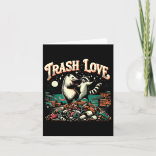 Carte Trash Love Raccoon Possum