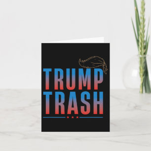 Carte Trash Trump 2024 Grunge Garbage Pour Trump Drôle T