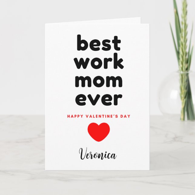 Carte Travail amusant Maman Saint Valentin (Devant)