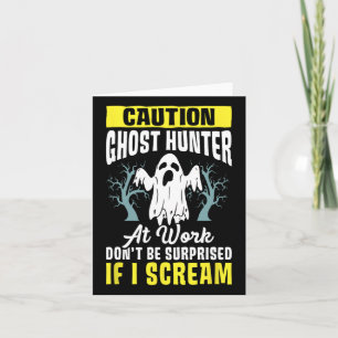 Carte Travail de chasseur de fantômes Halloween Chasse p