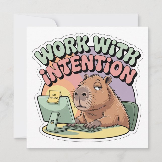 Carte Travailler avec Intention (Devant)