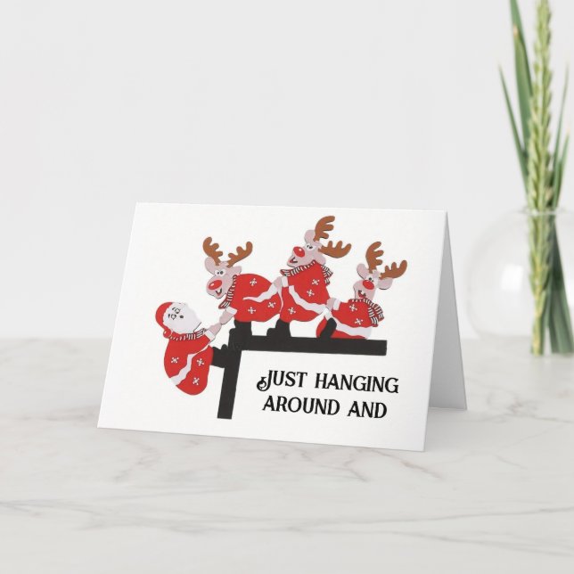 CARTE TRAVAILLER POUR DIRE "JOYEUX NOËL" (Devant)