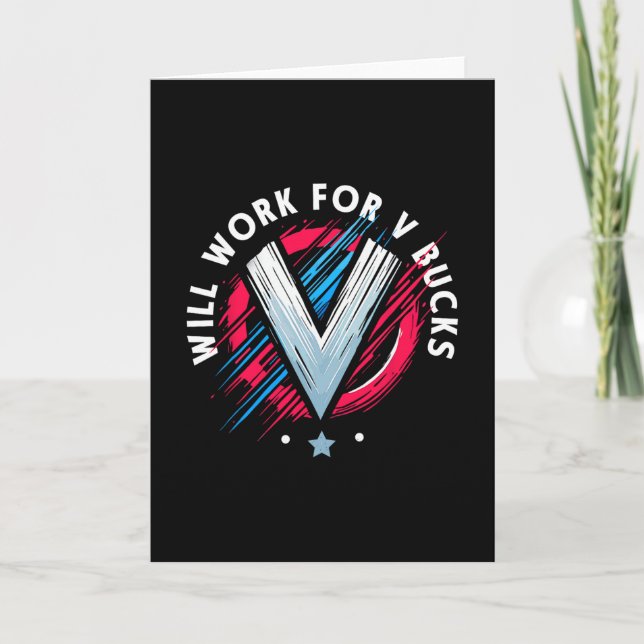 Carte Travaillera pour des V Bucks 1  (Devant)