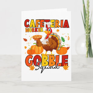 Carte Travailleur de cafétéria Gobble Squad Dinde Citrou