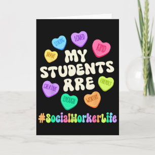 Carte Travailleur social de la Saint-Valentin Affirmatio