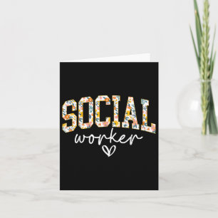 Carte Travailleur social floral, Conseiller scolaire, Tr