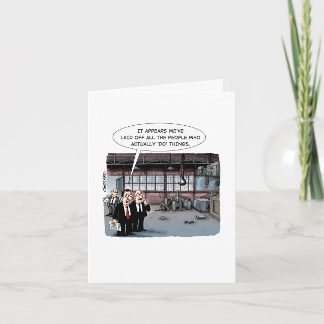 Carte Travailleurs licenciés - maintenant l'usine est vi (Devant)