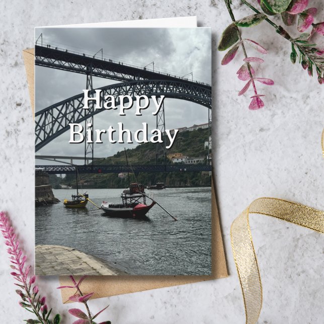 Carte Travel Birthday Porto Portugal Fun Photo  (Créateur téléchargé)