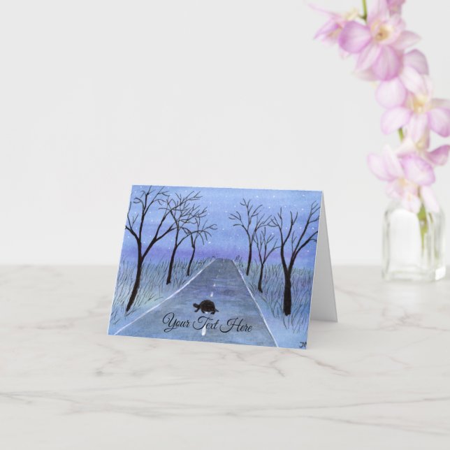 Carte Traversée de tortues (Orchidée)