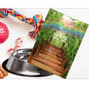 Carte Traverser le Rainbow Bridge Chien Bereavement