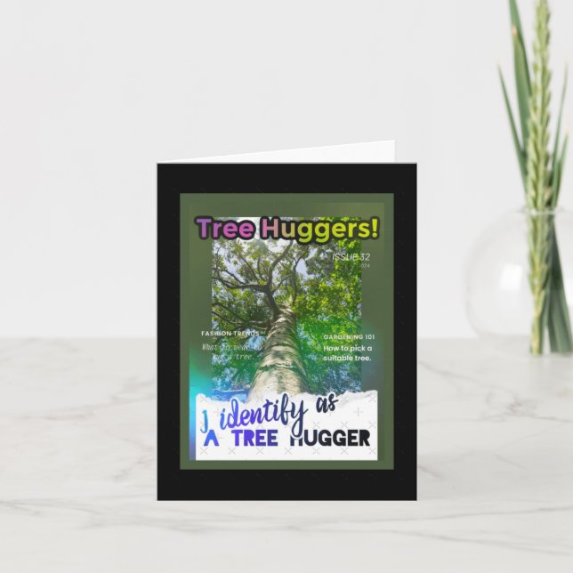 Carte Tree Huggers Extraordinaire. Couverture de zine (Devant)