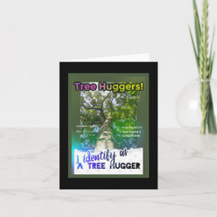 Carte Tree Huggers Extraordinaire. Couverture de zine