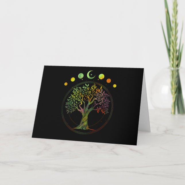Carte Tree of Life Phases of the Moon (Devant)