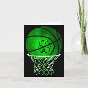 Carte Trèfle Chanceux de Basketball Clover Irlandais St