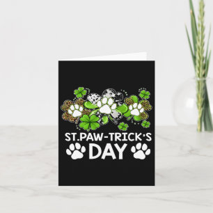 Carte Trèfle Chien Trèfles St Patte Jour de la Fête de S