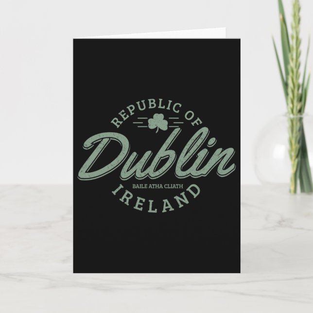 Carte Trèfle de Dublin Irlande Saint-Patrick  (Devant)