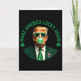 Carte Trèfle de la Saint-Patrick de Trump pour hommes fe