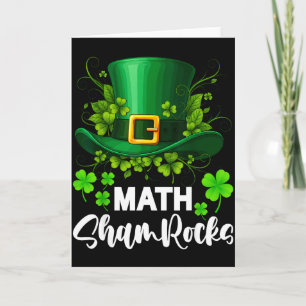 Carte Trèfles de maths Jour de la Saint-Patrick École